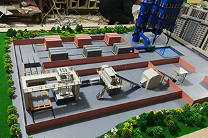 邯郸工业沙盘模型设计之砖厂环保系统